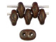 Matubo SuperDuo 2 x 5mm Umber Copper Picasso 2-Hole Seed Bead 2.5-Inch Tube