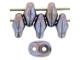 Matubo SuperDuo 2 x 5mm Ashen Gray Nebula 2-Hole Seed Bead 2.5-Inch Tube