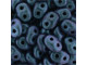 Matubo SuperDuo 2 x 5mm Indigo Orchid Polychrome 2-Hole Seed Bead 2.5-Inch Tube