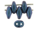 Matubo SuperDuo 2 x 5mm Indigo Orchid Polychrome 2-Hole Seed Bead 2.5-Inch Tube