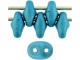 Matubo SuperDuo 2 x 5mm Metalust Matte Turquoise 2-Hole Seed Bead 2.5-Inch Tube