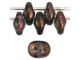 Matubo SuperDuo 2 x 5mm Gold/Smokey Topaz Luster 2-Hole Seed Bead 2.5-Inch Tube