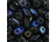Matubo SuperDuo 2 x 5mm Matte - Jet AB 2-Hole Seed Bead 2.5-Inch Tube