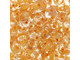 Matubo SuperDuo 2 x 5mm Crystal - Peach-Lined 2-Hole Seed Bead 2.5-Inch Tube