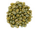 Matubo SuperDuo 2 x 5mm Opaque Yellow Matte Nebula 2-Hole Seed Bead 2.5-Inch Tube