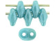 Matubo SuperDuo 2 x 5mm Luster - Dk Turquoise 2-Hole Seed Bead 2.5-Inch Tube