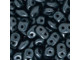 Matubo SuperDuo 2 x 5mm Charcoal Pearl Coat 2-Hole Seed Bead 2.5-Inch Tube