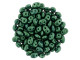 Matubo SuperDuo 2 x 5mm Emerald Gold Shine 2-Hole Seed Bead 2.5-Inch Tube