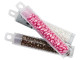 Matubo SuperDuo 2 x 5mm Hot Pink-Lined Crystal 2-Hole Seed Bead 2.5-Inch Tube