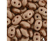 Matubo SuperDuo 2 x 5mm Satin Metallic Terra Cotta 2-Hole Seed Bead 2.5-Inch Tube