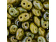 Matubo SuperDuo 2 x 5mm Opaque Yellow Nebula 2-Hole Seed Bead 2.5-Inch Tube