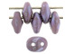 Matubo SuperDuo 2 x 5mm Opaque Amethyst Matte Nebula 2-Hole Seed Bead 2.5-Inch Tube