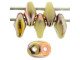 Matubo SuperDuo 2 x 5mm Apollo - Opaque Beige 2-Hole Seed Bead 2.5-Inch Tube