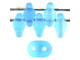 Matubo SuperDuo 2 x 5mm Aquamarine AB Matte 2-Hole Seed Bead 2.5-Inch Tube