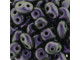 Matubo SuperDuo 2 x 5mm Black Currant Polychrome 2-Hole Seed Bead 2.5-Inch Tube