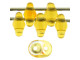 Matubo SuperDuo 2 x 5mm Topaz AB 2-Hole Seed Bead 2.5-Inch Tube