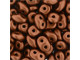 Matubo SuperDuo 2 x 5mm Matte Metallic Antique Copper 2-Hole Seed Bead 2.5-Inch Tube
