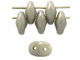 Matubo SuperDuo 2 x 5mm Ashen Gray Luster 2-Hole Seed Bead 2.5-Inch Tube