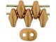 Matubo SuperDuo 2 x 5mm Satin Metallic Peach 2-Hole Seed Bead 2.5-Inch Tube