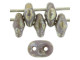 Matubo SuperDuo 2 x 5mm Opaque Amethyst Silver Picasso 2-Hole Seed Bead 2.5-Inch Tube