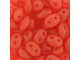 Matubo SuperDuo 2 x 5mm Matte - Milky Grapefruit 2-Hole Seed Bead 2.5-Inch Tube