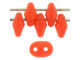 Matubo SuperDuo 2 x 5mm Matte - Milky Grapefruit 2-Hole Seed Bead 2.5-Inch Tube