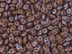 Matubo SuperDuo 2 x 5mm Opaque Umber Matte Nebula 2-Hole Seed Bead 2.5-Inch Tube