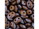 Terracotta color combines with mottled nebula purple in these Matubo SuperDuo beads. Create intricate jewelry designs with Czech glass seed beads! Featuring a unique shape and two stringing holes, these seed beads add a special touch of creativity to your designs. They have tapered edges and nest up nicely when strung, making them ideal for floral and woven designs. Add a special touch to your jewelry with Czech glass seed beads!  