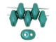 Matubo SuperDuo 2 x 5mm Teal Pearl Coat 2-Hole Seed Bead 2.5-Inch Tube