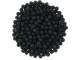 Czech Glass Half-Drilled 2mm Finial Bead - Matte - Jet (2.5" Tube)