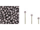 Czech Glass Half-Drilled 2mm Finial Bead - ColorTrends: Saturated Metallic Almost Mauve (2.5" Tube)