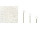 Czech Glass Half-Drilled 2mm Finial Bead - Crystal (2.5" Tube)