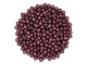 Czech Glass Half-Drilled 2mm Finial Bead - ColorTrends: Saturated Metallic Red Pear (2.5" Tube)
