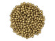 Czech Glass Half-Drilled 2mm Finial Bead - ColorTrends: Saturated Metallic Ceylon Yellow (2.5" Tube)