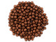 Czech Glass Half-Drilled 2mm Finial Bead - Matte - Metallic Antique Copper (2.5" Tube)