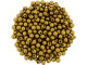Czech Glass Half-Drilled 2mm Finial Bead - Matte - Metallic Antique Gold (2.5" Tube)