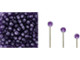 Add a touch of elegance to your DIY jewelry projects with our Starman Finial Half-Drilled Round Bead. The stunning Tanzanite color perfectly complements any design while the 2mm shape is perfect for creating custom head pins or wire-work ends. These Czech Glass beads feature a stringing hole that extends only halfway through the center to accommodate wire ends, cords, fibers, and more. You can also use them as the end of memory wire by using a favorite super glue or epoxy adhesive to secure them in place. Make your projects stand out and grab a tube today!