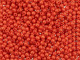 Czech Glass Half-Drilled 2mm Finial Bead - Red Antique Shimmer (2.5" Tube)