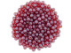 Czech Glass Half-Drilled 2mm Finial Bead - Metal Luster - Ruby (2.5" Tube)