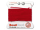 Griffin Bead Cord 100% Silk - Size 12 (0.98mm) Red