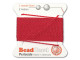 Griffin Bead Cord 100% Silk - Size 10 (0.90mm) Red