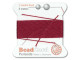 Griffin Bead Cord 100% Silk - Size 7 (0.75mm) Garnet