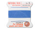 Griffin Bead Cord 100% Silk - Size 5 (0.65mm) Blue