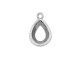 You'll love creating sophisticated looks with this Nunn Design charm. This bezel charm features an opening for a 14mm pear stone. It displays a beautiful hammered texture that adds organic style to the piece. The cut-out at the back of the bezel allows a faceted stone to fit perfectly within the bezel. Use the small loop at the top of the charm to attach this piece to your jewelry designs. It's perfect for dangling earrings or a small focal in a delicate necklace. This charm features a versatile silver color that will work anywhere. Opening Length 14mm Opening Width 10mm