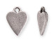 Add a sweet touch to your designs with this mini heart tag charm from Nunn Design. This tag features a flat heart shape. There is a loop at the top, so it is easy to add it to your designs. You can use it as-is or you can embellish it with stamping or decorative elements.  This charm features a versatile antique silver color.