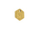 Nunn Design Antique Gold-Plated Pewter Mini Hexagon Flat Tag