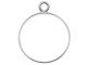Nunn Design 25mm Silver-Plated Pewter Large Round Open Frame Pendant