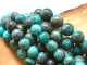 Bring gemstone style to your designs with this Dakota Stones blue sky jasper 10mm round bead strand. These beads feature a classic round shape and a vibrant blue color mixed with greens and browns. Their 10mm size will make them stand out in your projects. Because gemstones are natural materials, appearances may vary from piece to piece.