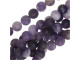 Dakota Stones Matte Dog Teeth Amethyst 8mm Round 8-Inch Bead Strand