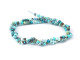 Dakota Stones Hubei Turquoise 3 x 4mm Matrix Blue Rondelle Faceted AA Grade 15-16" Bead Strand